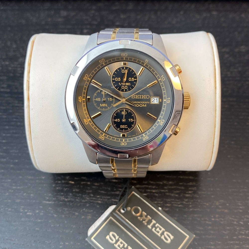 Seiko Men's Chronograph Two-Tone Watch